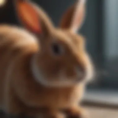 Understanding the Rabbit Reproductive System Diagram illustrating the reproductive system of a female rabbit