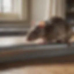 Close-up of a rat-proof barrier in a home environment showing effective sealing techniques.