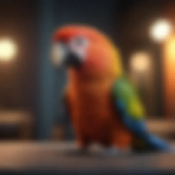 Different styles of acrylic toys for birds