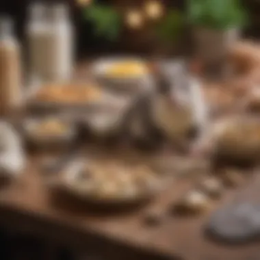 Delicious Homemade Treats for Sugar Gliders A detailed view of homemade sugar glider treat recipes laid out on a table