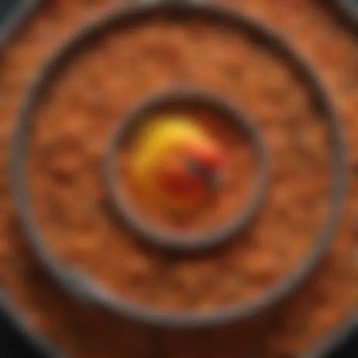 A close-up view of sun conure seeds and pellets in a feeding bowl