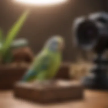 Interactive Toy Setup for Budgie Parakeet Enrichment Interactive toy setup for budgie parakeet enrichment