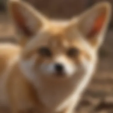 Conservationists working on habitat protection for fennec foxes