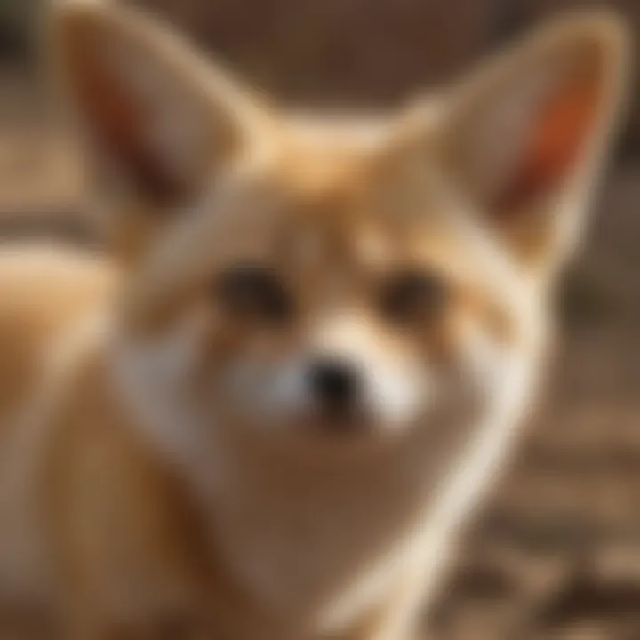 Conservationists working on habitat protection for fennec foxes