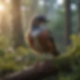 A serene avian habitat featuring a variety of birds in a clean environment.