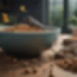 Diverse bird food bowls made from various materials