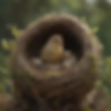 Ecological environment highlighting the importance of finch nests