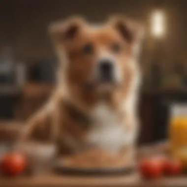Diverse Omnivorous Diets for Pets A diverse array of pet food showcasing various omnivorous diets.