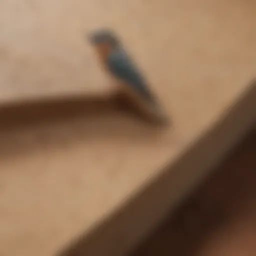 Close-up of sandpaper texture suitable for bird perches