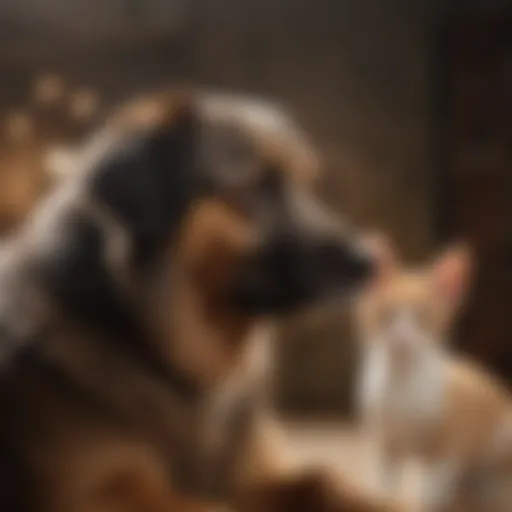 Dr. Shane consulting with a pet owner