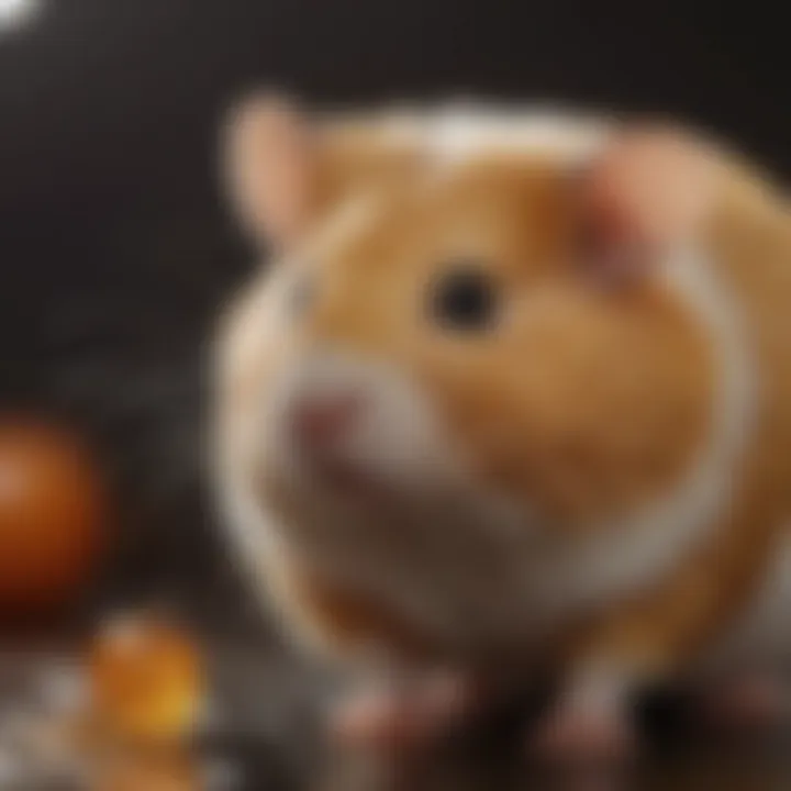 Close-up of a hamster showing signs of wet tail