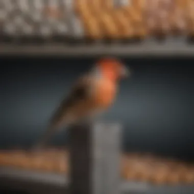 Comparative Analysis of Aviary Mesh Types Different types of aviary mesh displayed side by side for comparison