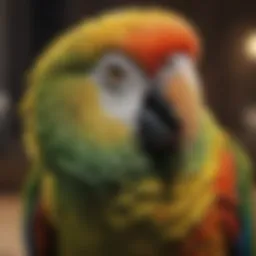 Parrot displaying symptoms of illness