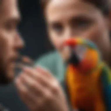 Expert Care for Birds: The Role of Avian Veterinarians Avian veterinarian examining a colorful parrot