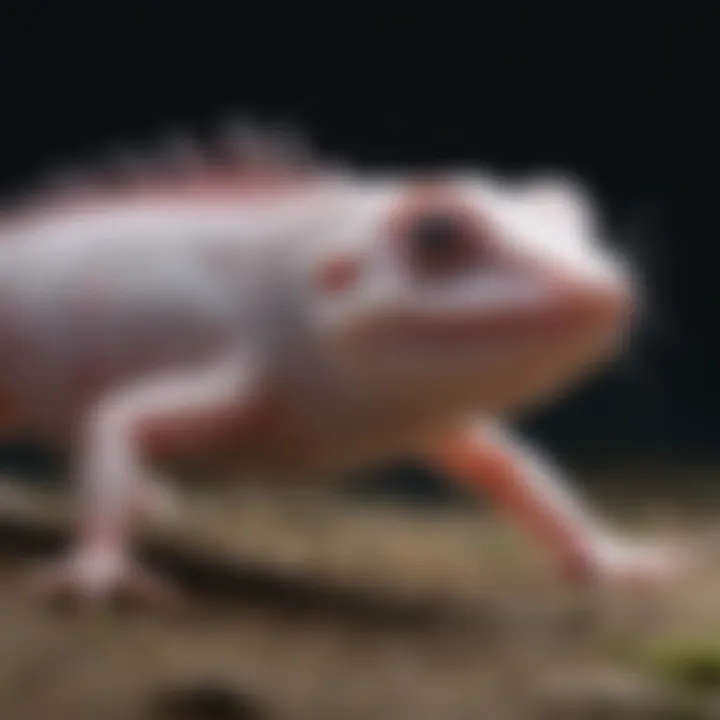 Respiratory system of an axolotl illustrating gills and related structures