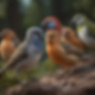 Birds and Their Associated Allergens Infographic of various birds and their potential allergens.