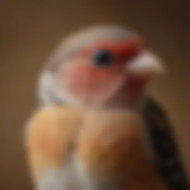 Finches: Beauty and Fragility in Avian Life A close-up of a finch, highlighting its delicate features and intricate plumage.