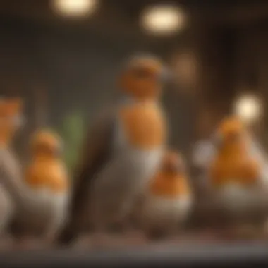 An expert discussing breeding techniques with a group of enthusiasts.