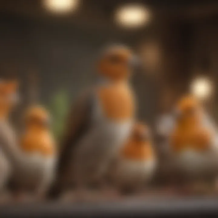 An expert discussing breeding techniques with a group of enthusiasts.