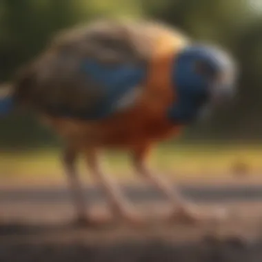 Visual representation of common causes of bird leg injuries, including environmental hazards.