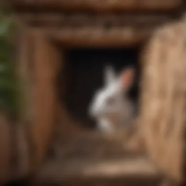 A detailed diagram of bunny burrow box construction materials