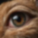 Detailed anatomy of a rabbit's eye