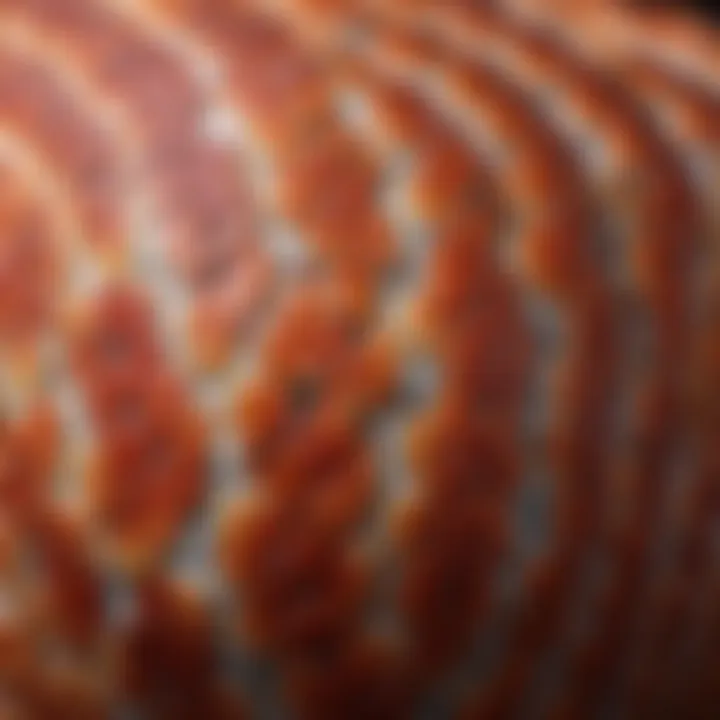 Close-up of corn snake scales showcasing their texture