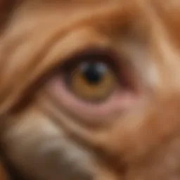 Close-up of a pet's ear showing signs of an abscess