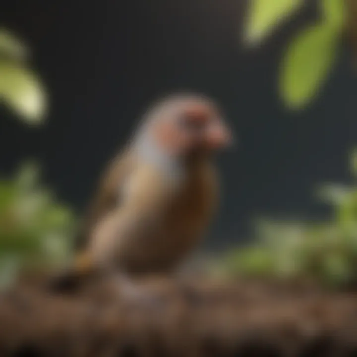 A detailed chart outlining essential nutrients for finches