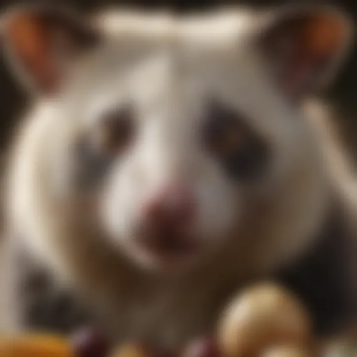 A close-up view of the Fox Valley Opossum Formula showcasing its nutritional components