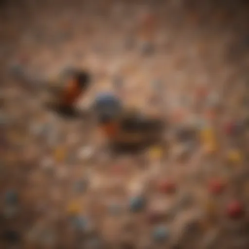 Colorful variety of seeds and grains for birds