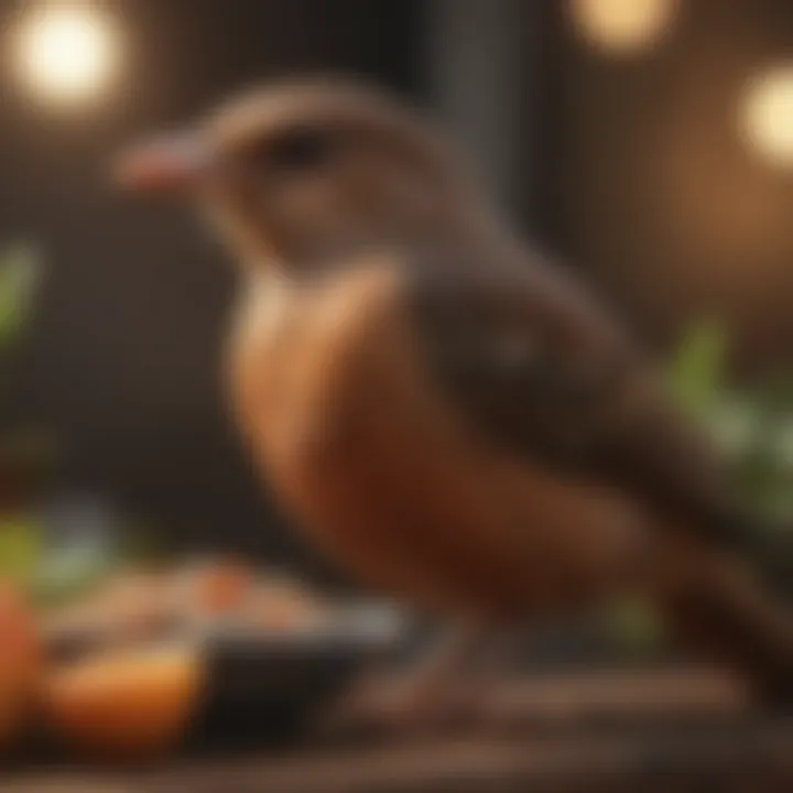 Nutritional chart for different bird species