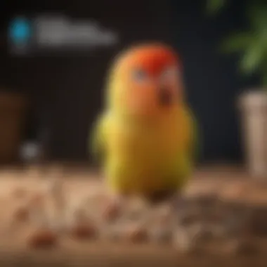 Essential Nutrients in Lovebird Pellets Infographic detailing the essential nutrients in lovebird pellets