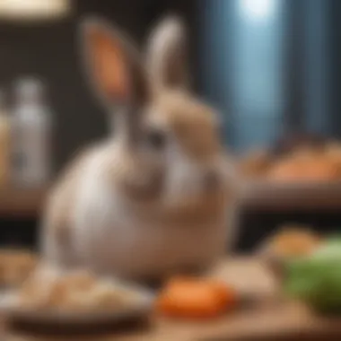 Nutrition Essentials for Mini Rabbits Healthy meal setup for a mini rabbit