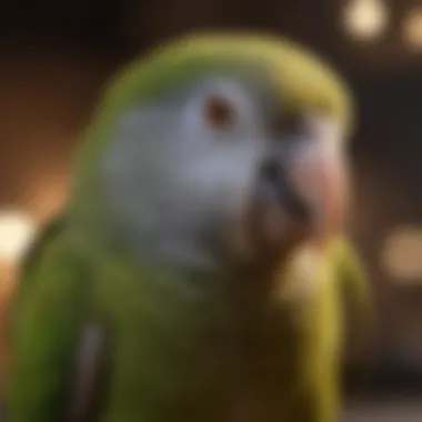Debunking Myths About Monk Parrot Feeding An infographic depicting common feeding myths about monk parrots