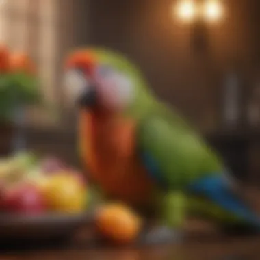 Nutrient-Rich Fruits and Vegetables for Monk Parrots Fresh fruits and vegetables suitable for monk parrots