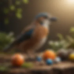 Variety of natural bird toy parts showcasing diverse materials