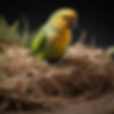 Synthetic Nesting Materials for Parakeets Synthetic nesting materials like coconut husk and shredded paper