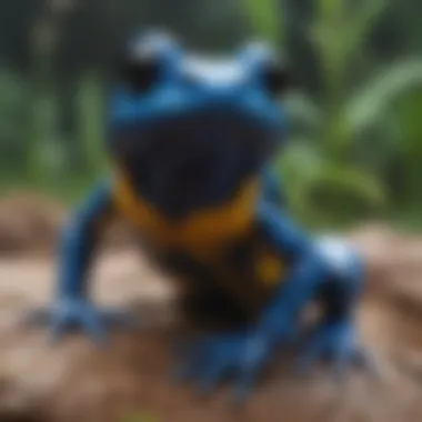 Educational Insights on Poison Dart Frogs Educational display of poison dart frogs for awareness