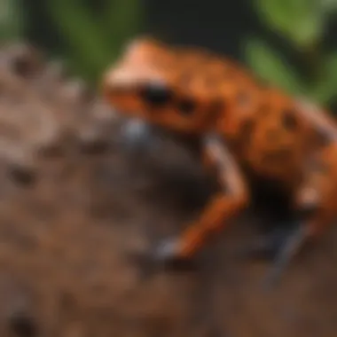 Detailed Skin Patterns of Poison Dart Frogs Close-up of poison dart frog's skin color patterns