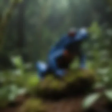 Terrarium Design for Poison Dart Frogs Enclosed terrarium showcasing poison dart frog habitat