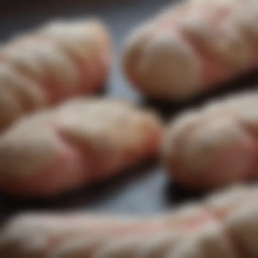 Close-up view of rabbit foot pads showing unique texture and anatomy.