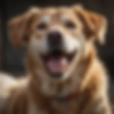 A happy dog after receiving its rabies shot