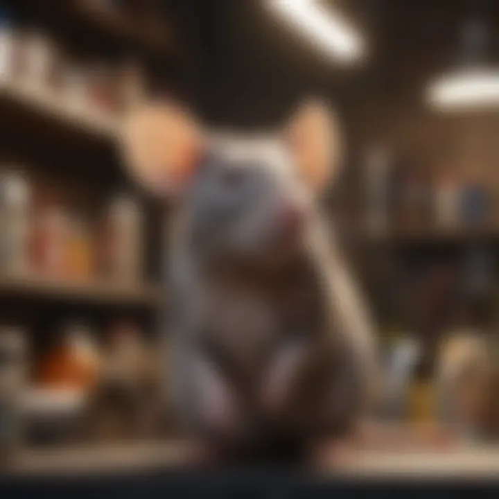 Happy pet rats using their shelves