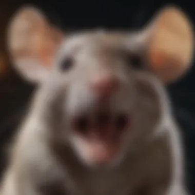 A close-up of a rat expressing excitement with various sounds