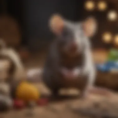 Natural Materials for Rat Toys Close-up of natural materials used in rat toys, showcasing safety and durability.