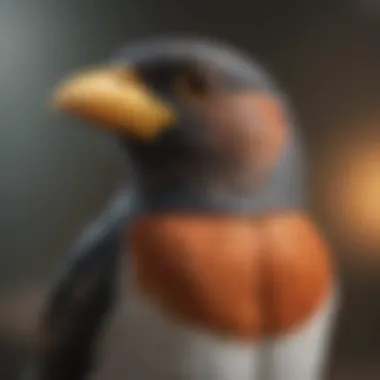 An Avian Collar for Behavioral Correction Bird wearing a collar for behavioral correction