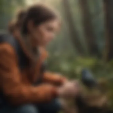 The Emotional Journey of Searching for a Lost Bird An emotional portrayal of a pet owner searching for their lost bird