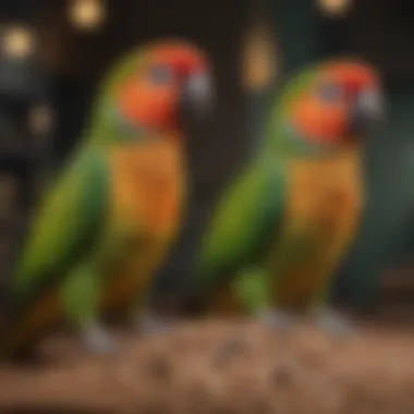 Quality pellets specifically formulated for green cheek conures