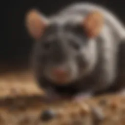 A variety of seeds and grains preferred by rats